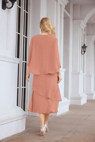 Sunnderly Two-Piece A-line Mother of The Bride Dress Formal Party Gown Dress SY28072