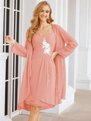 Sunnderly Mother of The Bride Groom Dresses Lace Appliques for Wedding Guest SY28066