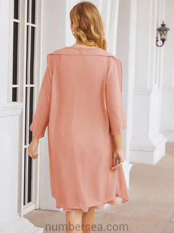 Sunnderly Mother of The Bride Dresses Prom Dress Casual Pleated Dress  SY28065