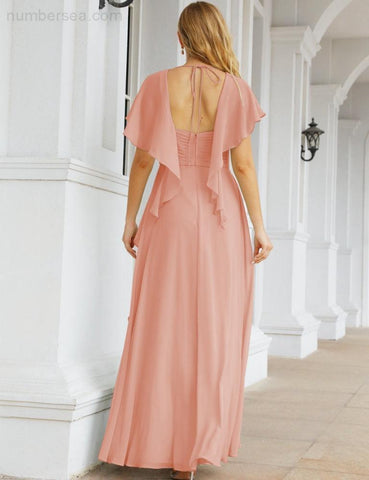 Baoleely Bridesmaid Dresses Backless Formal Prom Gowns for Evening Party Mother of The Bride Dress 28040
