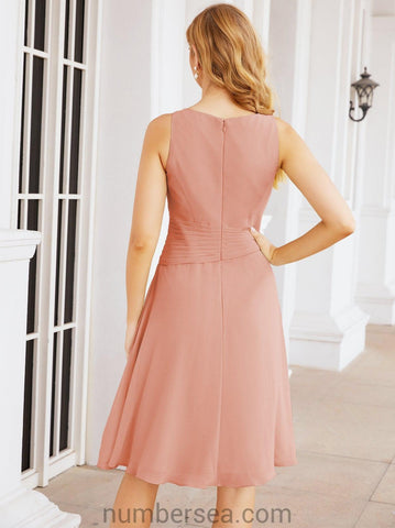 Sunnderly Mother of The Bride Dresses Prom Dress Casual Pleated Dress  SY28065
