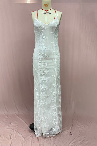 Vestidos de noche sexys de color liso con espalda descubierta, escote en V y patchwork (3 colores) 