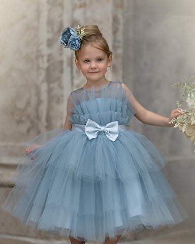Ball-Gown/Princess Tulle Knee-length Flower Girl Dress
