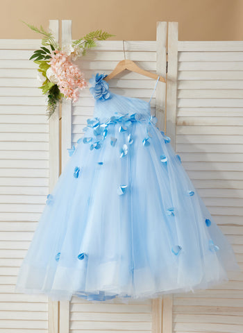 Ball-Gown/Princess Tulle Floor-length Flower Girl Dress