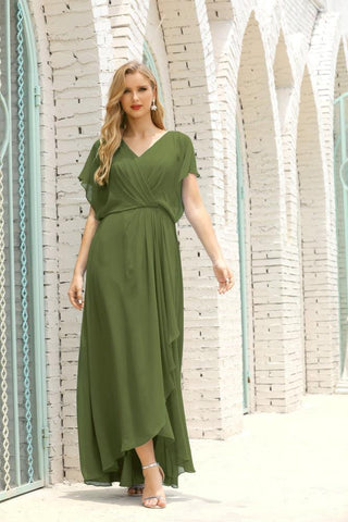 Robe de soirée longue Baoleely pour mère de la mariée, grande taille, col en V, longueur au sol, pour invitée de mariage, 28020