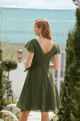 Knee Length Homecoming Dresses Formal Cocktail Prom Gown 28013