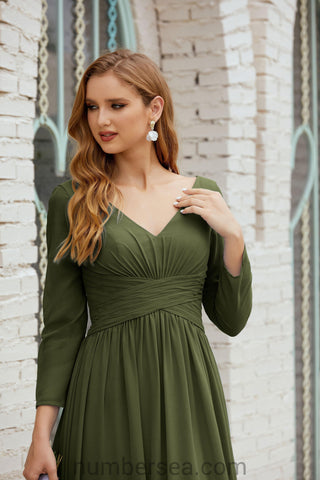 Robe de demoiselle d'honneur Baoleely en mousseline de soie, robe de soirée formelle, 28016