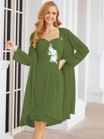 Sunnderly Mother of The Bride Groom Dresses Lace Appliques for Wedding Guest SY28066