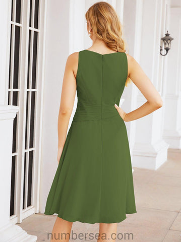 Sunnderly Mother of The Bride Dresses Prom Dress Casual Pleated Dress  SY28065