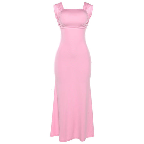 Summer Women Clothing Lace Up Off Neck Sexy Backless Evening Dress Women