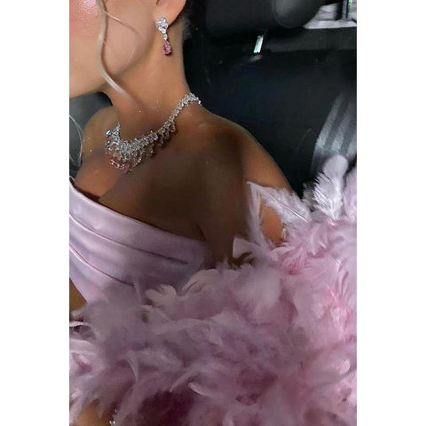 Robe de soirée formelle simple et décontractée, sans manches, à épaules dénudées, coupe trapèze, froncée