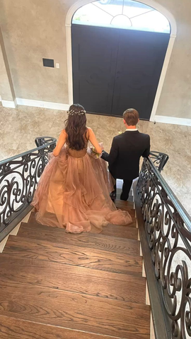 Robe de bal en tulle coupe A unique, robe de soirée tendance Y5395