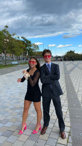 Vestido negro de manga larga, vestido corto negro para baile de bienvenida Y1961