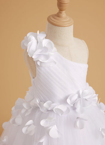 Ball-Gown/Princess Tulle Floor-length Flower Girl Dress