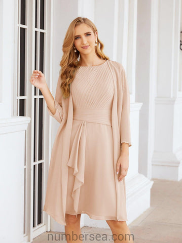 Sunnderly Mother of The Bride Dresses Prom Dress Casual Pleated Dress  SY28065