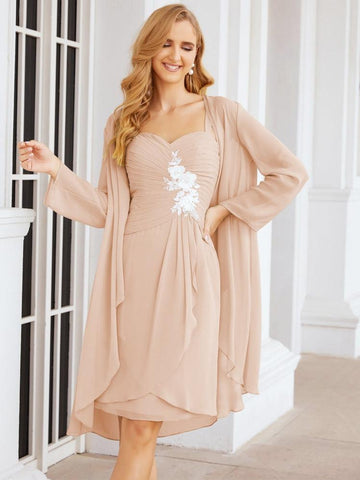 Sunnderly Mother of The Bride Groom Dresses Lace Appliques for Wedding Guest SY28066