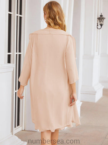 Sunnderly Mother of The Bride Dresses Prom Dress Casual Pleated Dress  SY28065