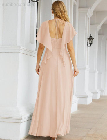 Baoleely Bridesmaid Dresses Backless Formal Prom Gowns for Evening Party Mother of The Bride Dress 28040