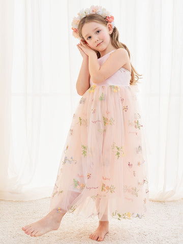 A-line Tulle Ankle-length Pink Dress (2003227599)