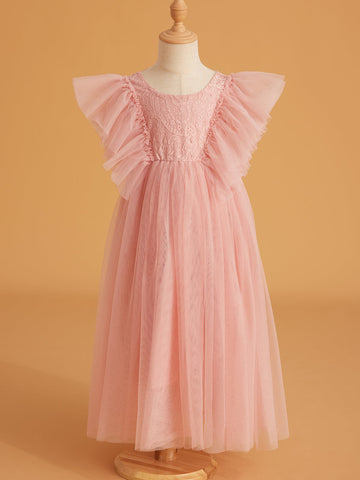 Lace Tulle Ankle-length Dress (2003227816)