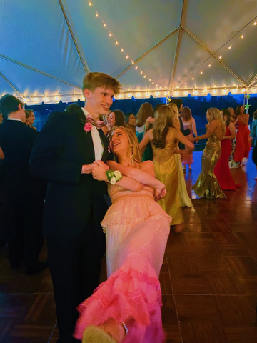 Robe de bal trapèze ombrée, robe de soirée tendance Y5127