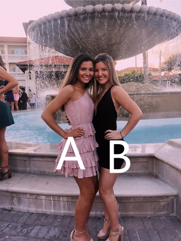 Precioso vestido de graduación con pliegues para la clase de bienvenida a casa, modelo Y2095