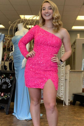 Robe de bal à sequins avec manches