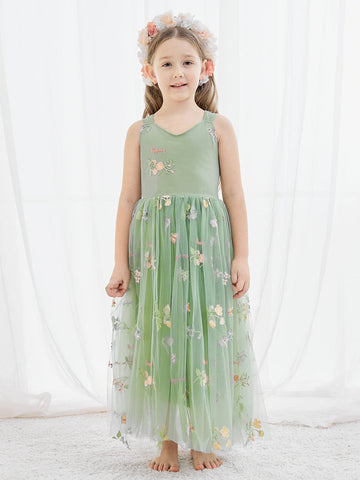 A-line Tulle Ankle-length Dress (2003227711)