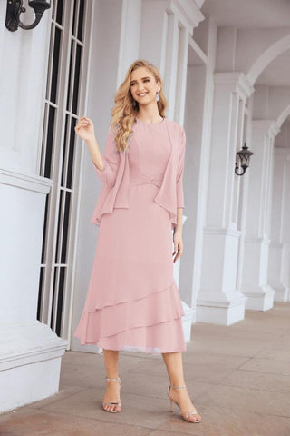 Sunnderly Two-Piece A-line Mother of The Bride Dress Formal Party Gown Dress SY28072