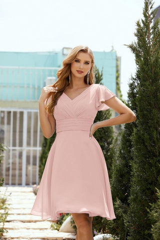 Vestidos de fiesta hasta la rodilla, vestido formal de cóctel para graduación 28013 