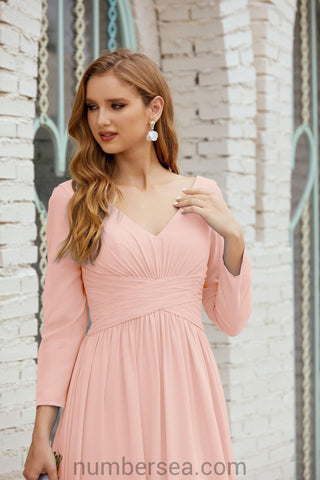 Robe de demoiselle d'honneur Baoleely en mousseline de soie, robe de soirée formelle, 28016