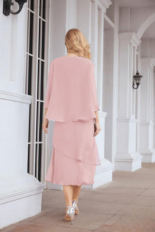 Sunnderly Two-Piece A-line Mother of The Bride Dress Formal Party Gown Dress SY28072