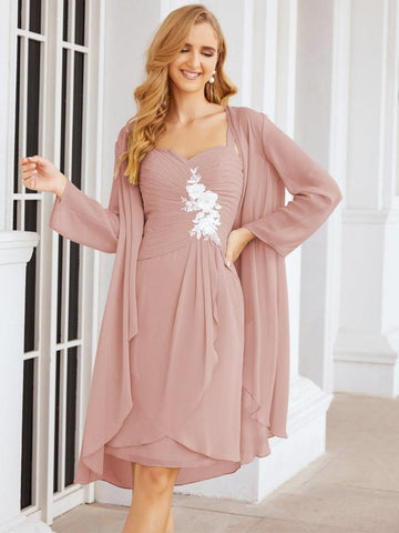 Sunnderly Mother of The Bride Groom Dresses Lace Appliques for Wedding Guest SY28066