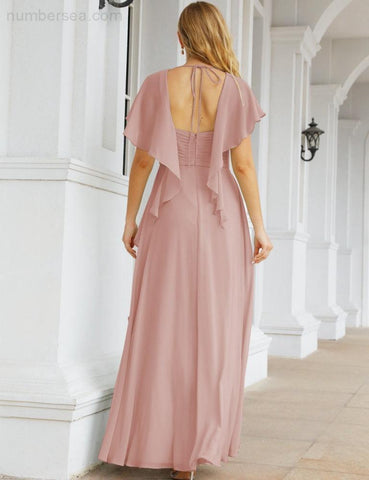 Baoleely Bridesmaid Dresses Backless Formal Prom Gowns for Evening Party Mother of The Bride Dress 28040