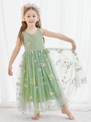 A-line Tulle Ankle-length Dress (2003227711)