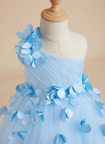 Ball-Gown/Princess Tulle Floor-length Flower Girl Dress