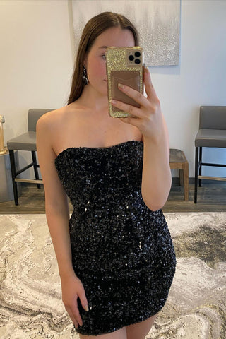 Robe moulante à sequins en forme de cœur pour le bal de promo