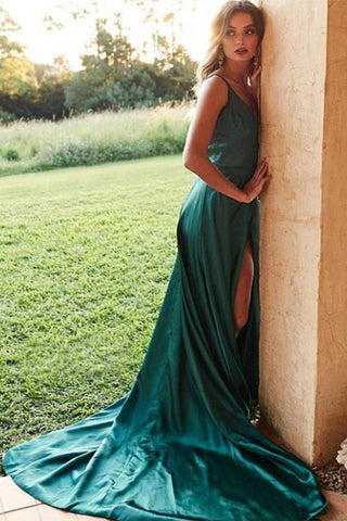 Satin Simple Prom Dress