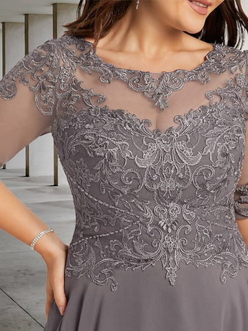 Vestidos de corte princesa/línea A hasta la rodilla para la madre de la novia 