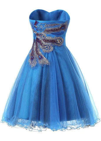 Robe de cocktail courte en tulle satiné chic, décolleté cœur, coupe trapèze, modèle Y8485