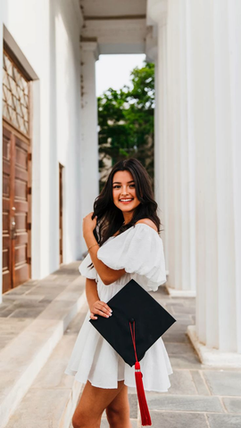 Vestido corto blanco de graduación corte A, vestido blanco para baile de bienvenida Y1843