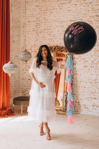 White Dress For Pregnant Women Pregnant White Dress