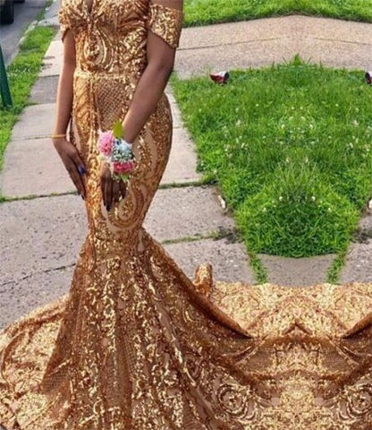 On Sale No Return No Refund Sale Black Sexy  African Sequined Sleeveless Mermaid Prom Dresses 2025 Luxury Sexy Prom Gowns LA60935