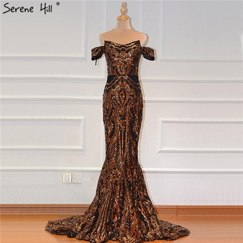 On Sale No Return No Refund Sale Black Sexy  African Sequined Sleeveless Mermaid Prom Dresses 2025 Luxury Sexy Prom Gowns LA60935