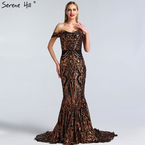 On Sale No Return No Refund Sale Black Sexy  African Sequined Sleeveless Mermaid Prom Dresses 2025 Luxury Sexy Prom Gowns LA60935