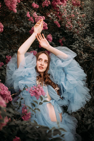 Maternity Dress Tulle Robe For Photoshoot