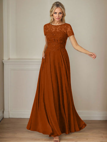 Vestido de gasa azul marino oscuro de corte en A con escote barco y lentejuelas 