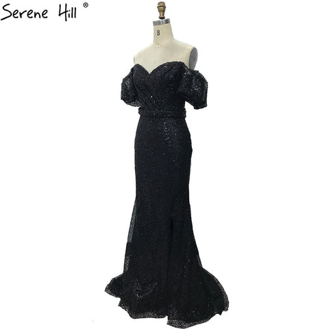 Champagne Short Sleeves Sexy Elegant Cocktail Dress Mermaid Split Cocktail Party Gowns 2025 LA70736S