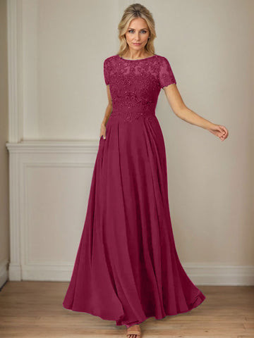 Vestido de gasa azul marino oscuro de corte en A con escote barco y lentejuelas 