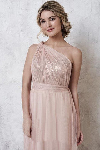 Rose Gold Bridesmaid Dress with Sequins VMB57
